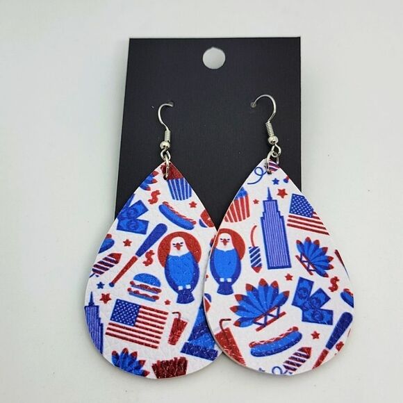 🎈5/$10🎈 EARRINGS.. 4th of July.. - Picture 1 of 1